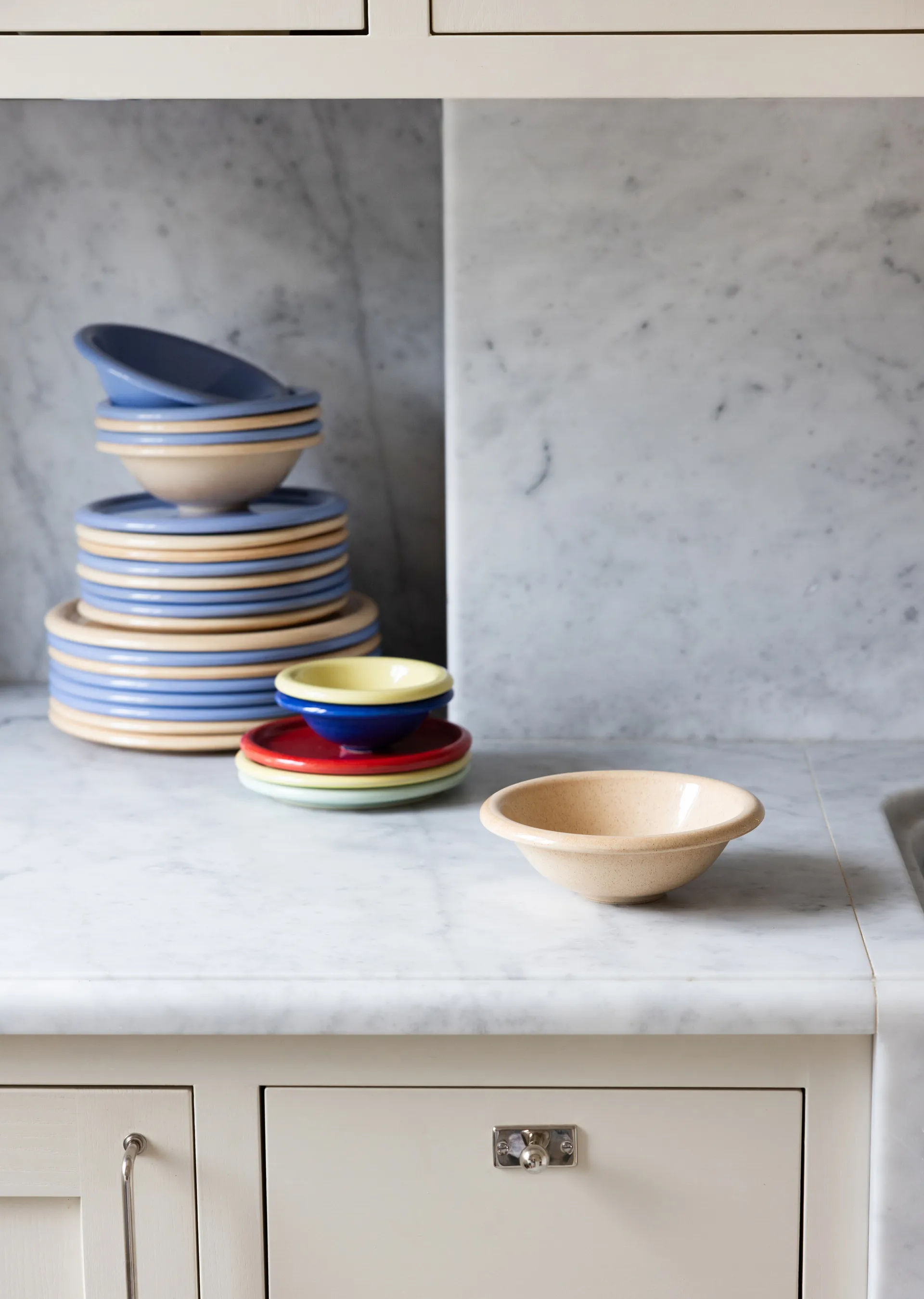 Porto系列 葡萄牙手工陶瓷餐具 碗_Ø18cm , 米色 Byon