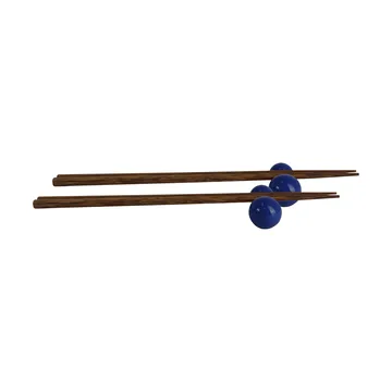 Porto 筷子含筷架 2件装 - 蓝色 - Byon