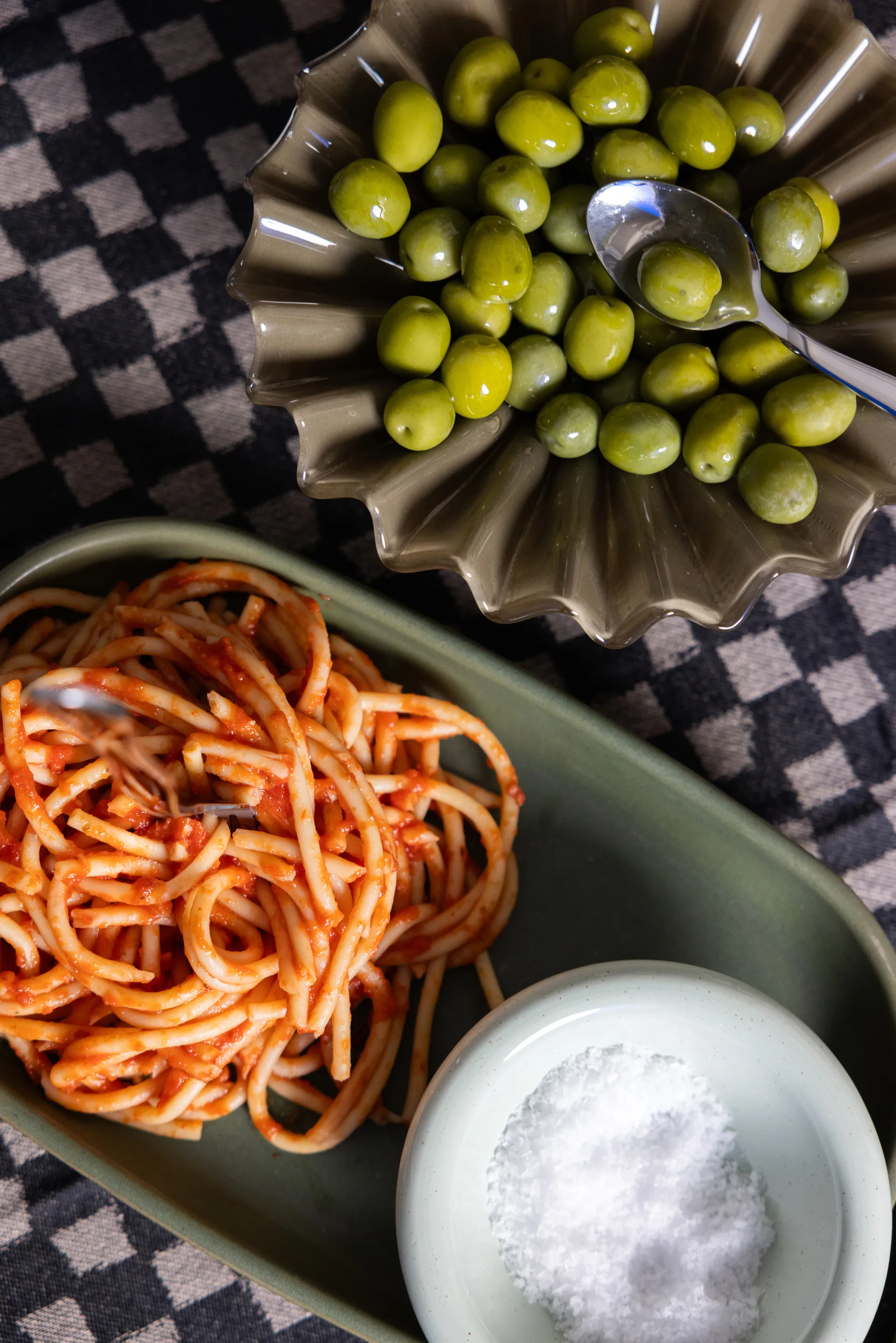 Porto serving 托盘 18x30 cm, 绿色 Byon