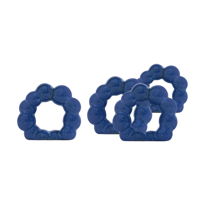 Porto 餐巾环  四件套装 - 蓝色 - Byon