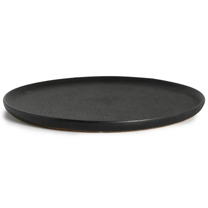 Raw Black 盘子 Ø27cm - 黑色 - Byon