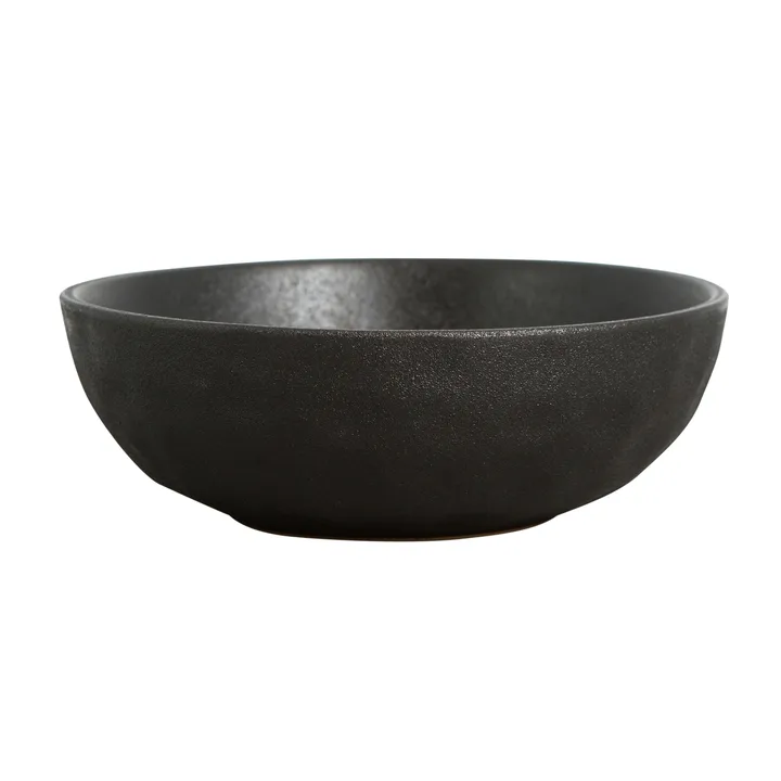 Raw黑色碗直径18cm - 黑色 - Byon