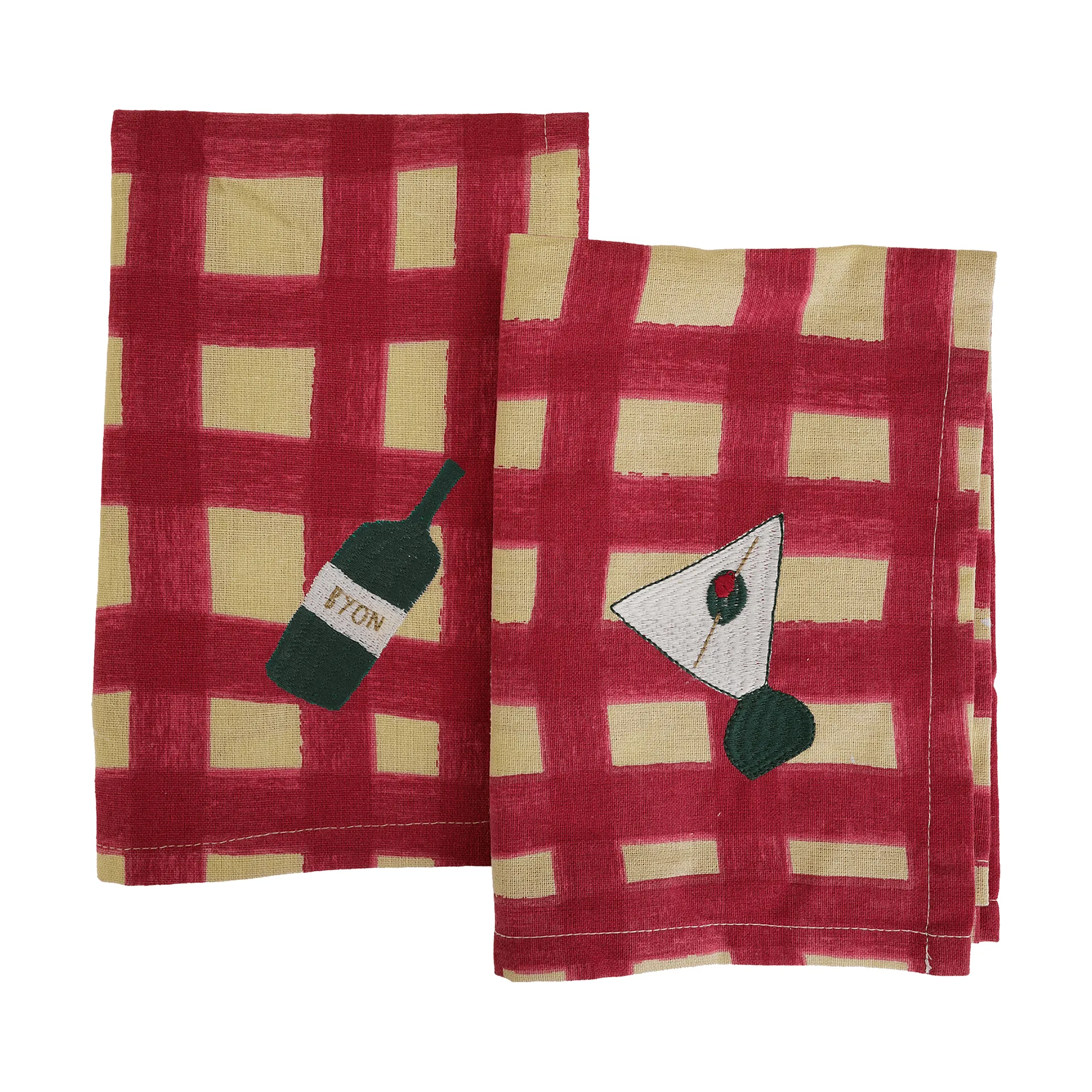 Sera 餐巾 2件装, 红色，45x45cm Byon