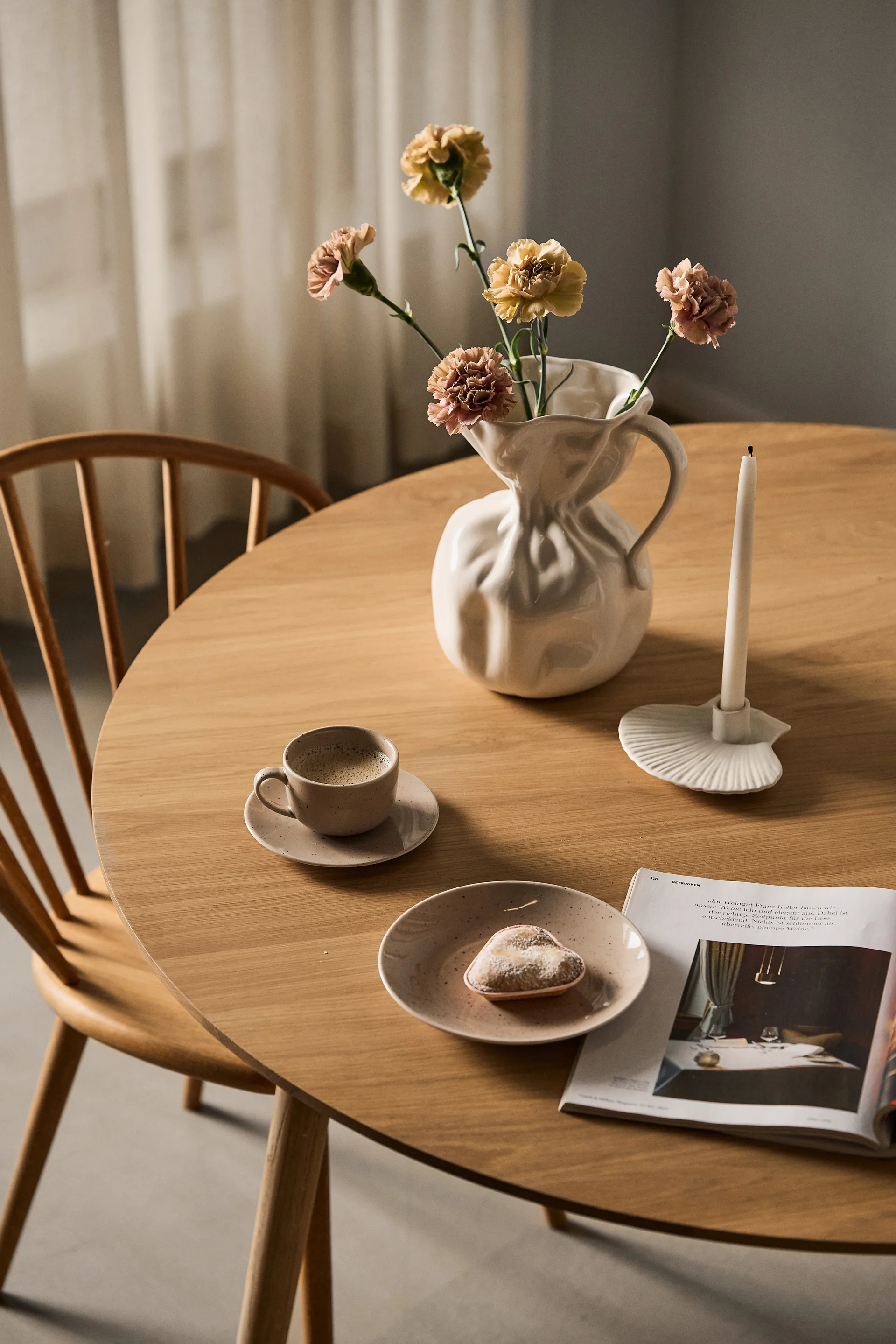 Shell 烛台 15.5 cm, 白色 Byon