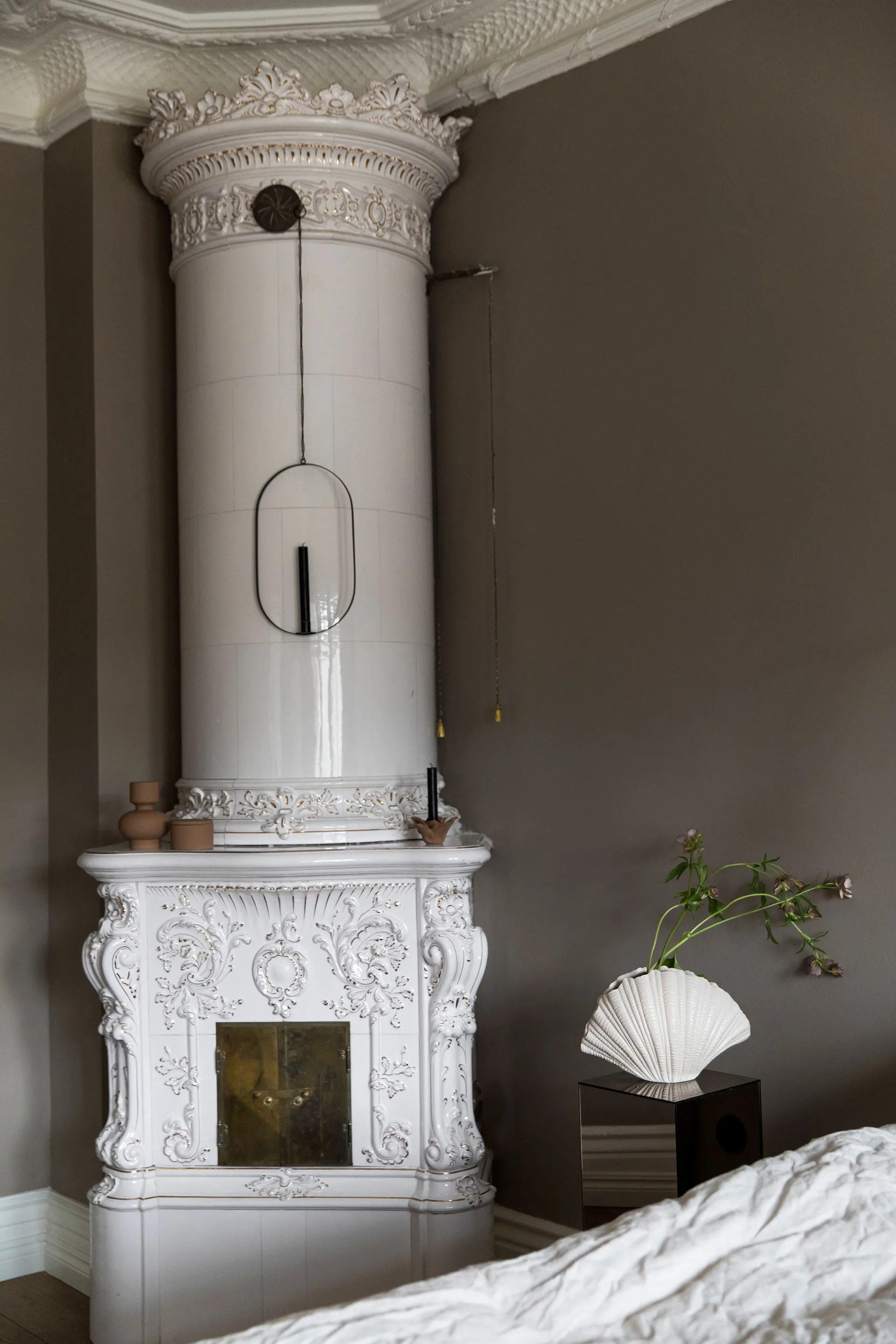 Shell  花瓶 , 白色 Byon