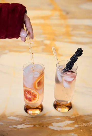 Spice 高杯 38cl 2只装 - 清澈-琥珀色 - Byon