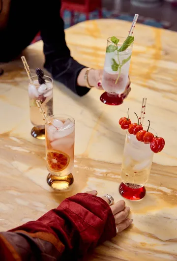 Spice 高杯 38cl 2只装 - 清澈-琥珀色 - Byon