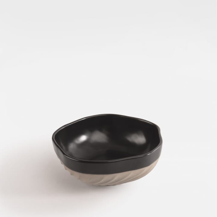 Swirl 碗  Ø11 cm, 黑色-米色 Byon