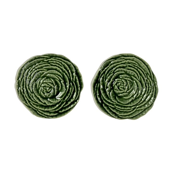 Veggie coasters Ø10 cm 两件套装 - 绿色 - Byon