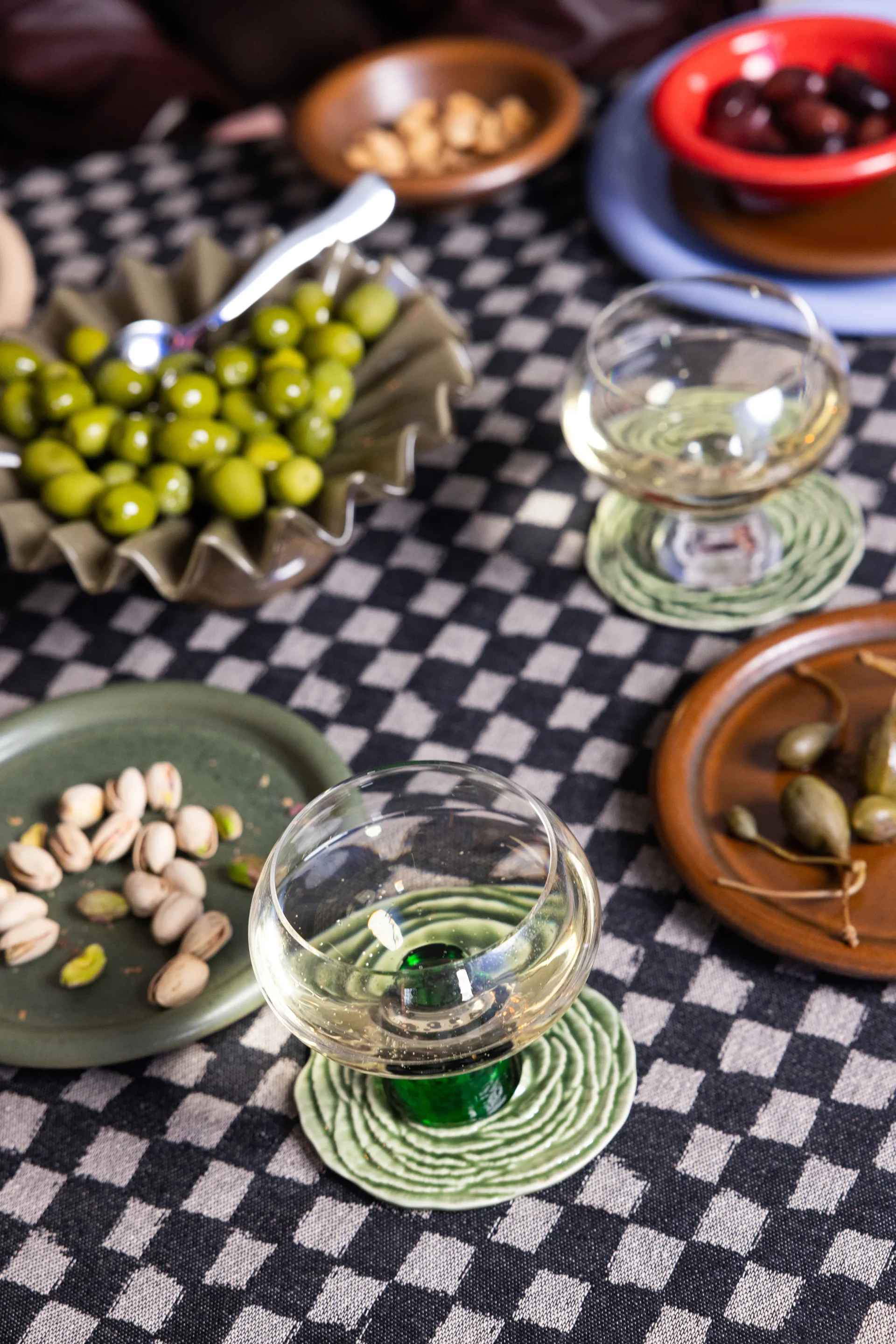 Veggie coasters Ø10 cm 两件套装, 绿色 Byon