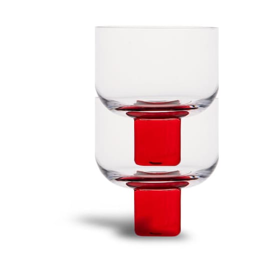 Victoria 玻璃 35 cl 两件套装 - Red-clear - Byon