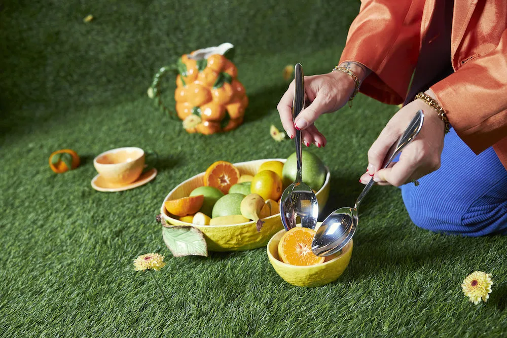 Waverly salad 餐具 cutlery 2 pieces, 不锈钢 Byon