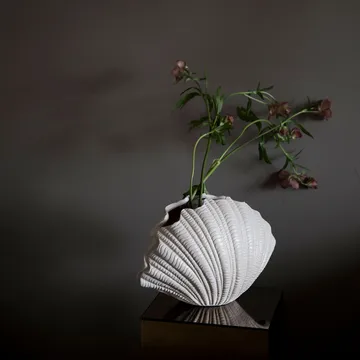 贝壳花瓶 - 白色 - Byon