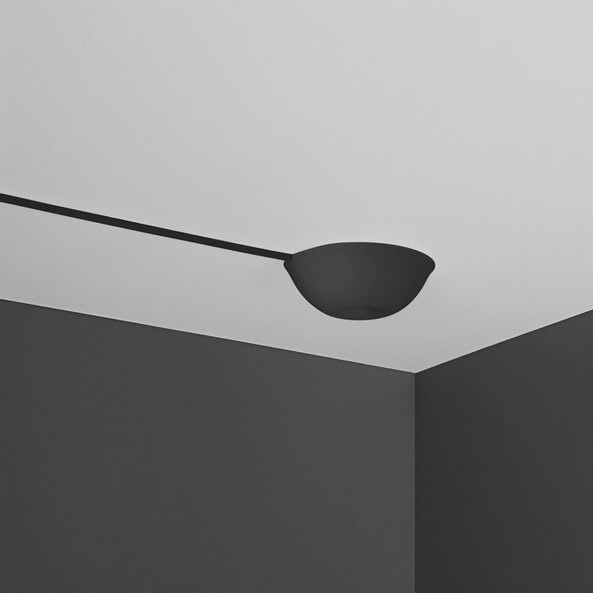 CableCup Hide 吊灯顶盖, 黑色 CableCup