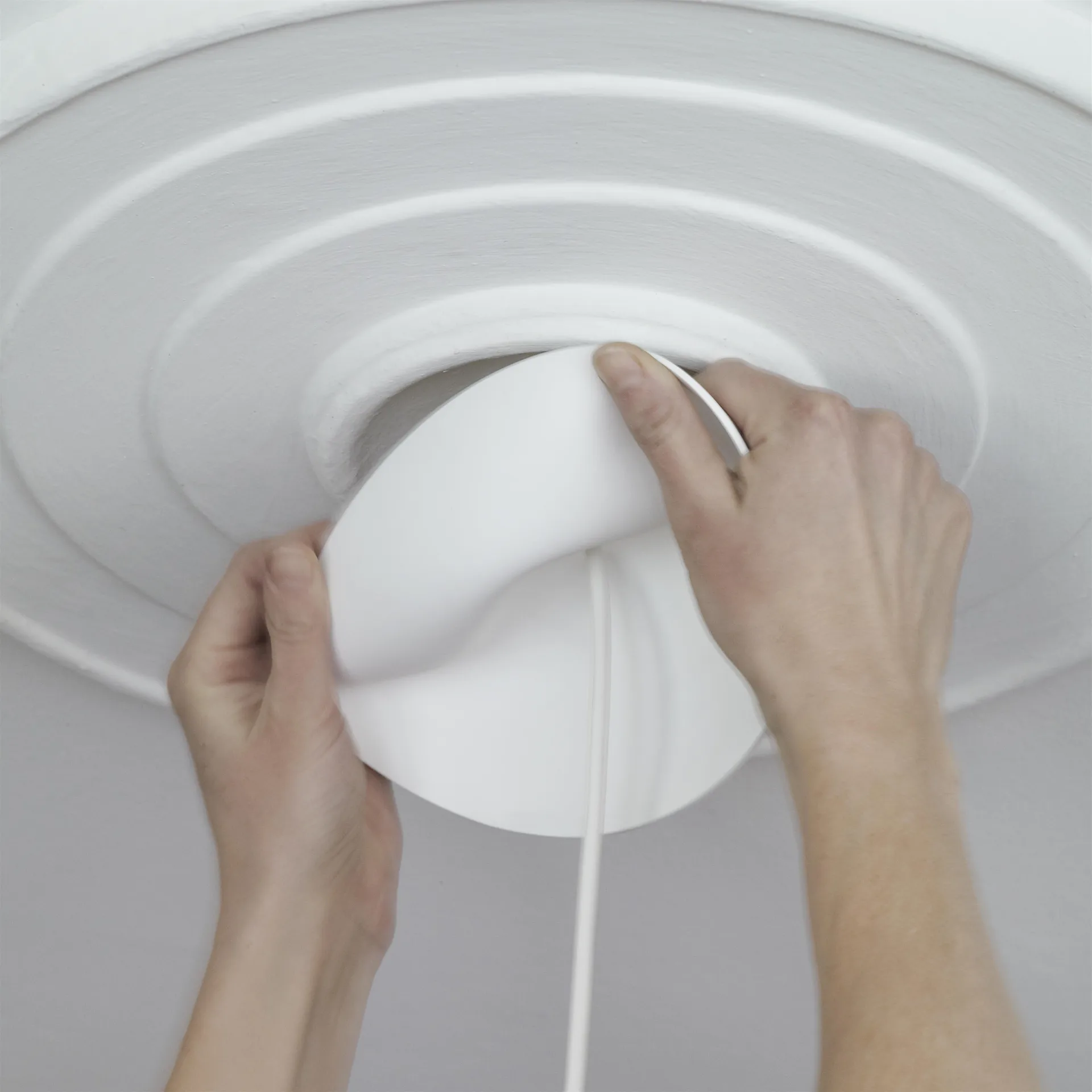 CableCup mini 吊灯顶盖, 白色 CableCup