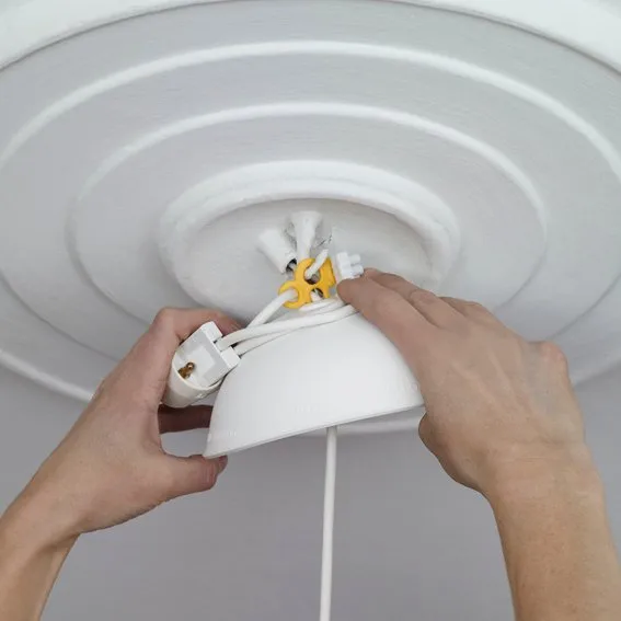 CableCup 吊灯顶盖, 白色 CableCup