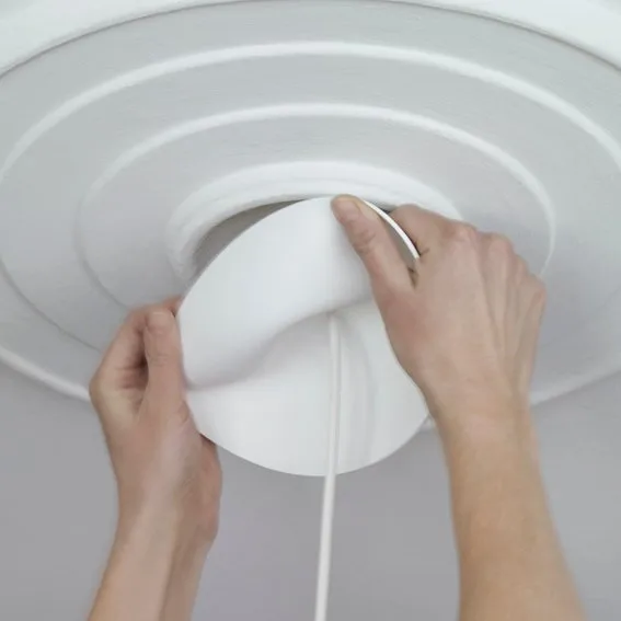 CableCup 吊灯顶盖, 白色 CableCup