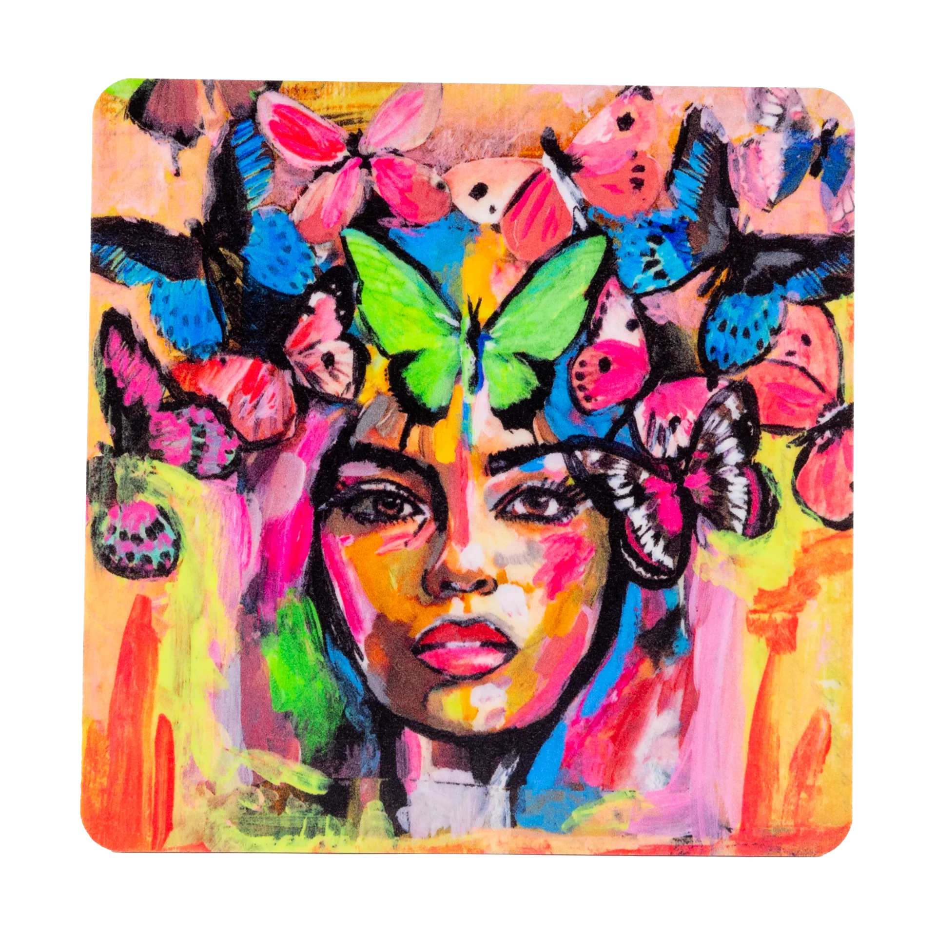复苏玻璃杯垫 9x9cm, 多色 Carolina Gynning