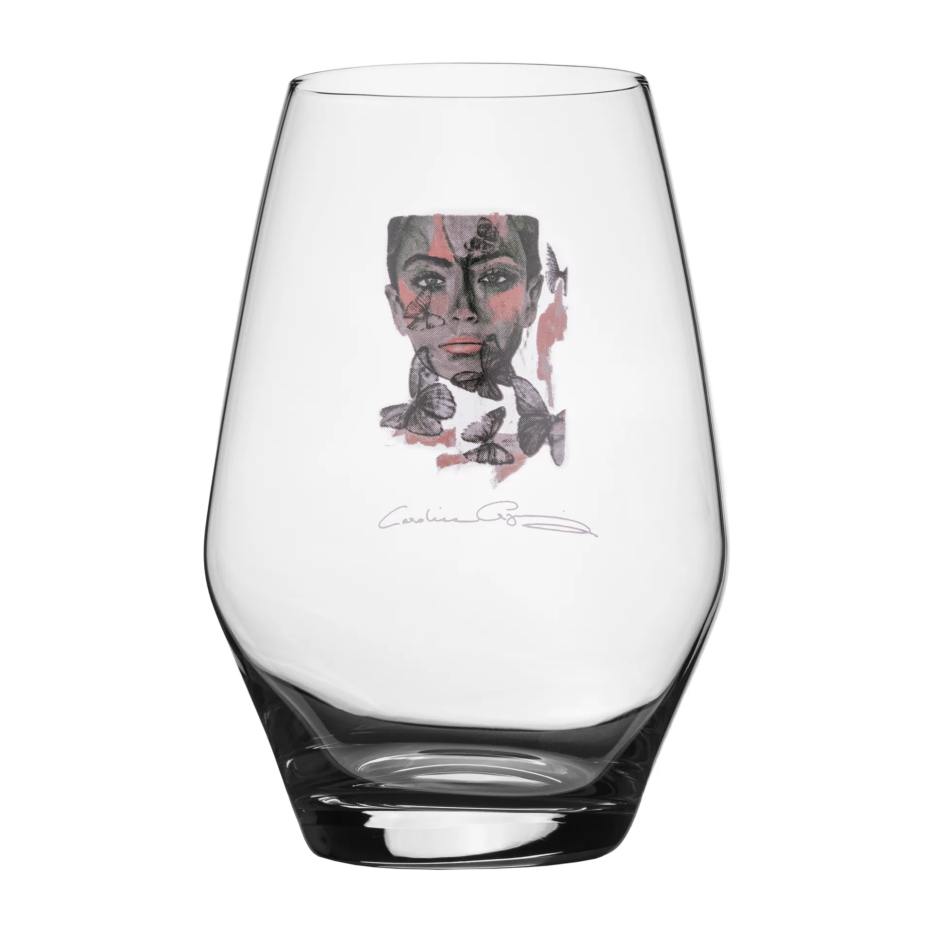 Butterfly Queen drinking glass, 35 cl Carolina Gynning