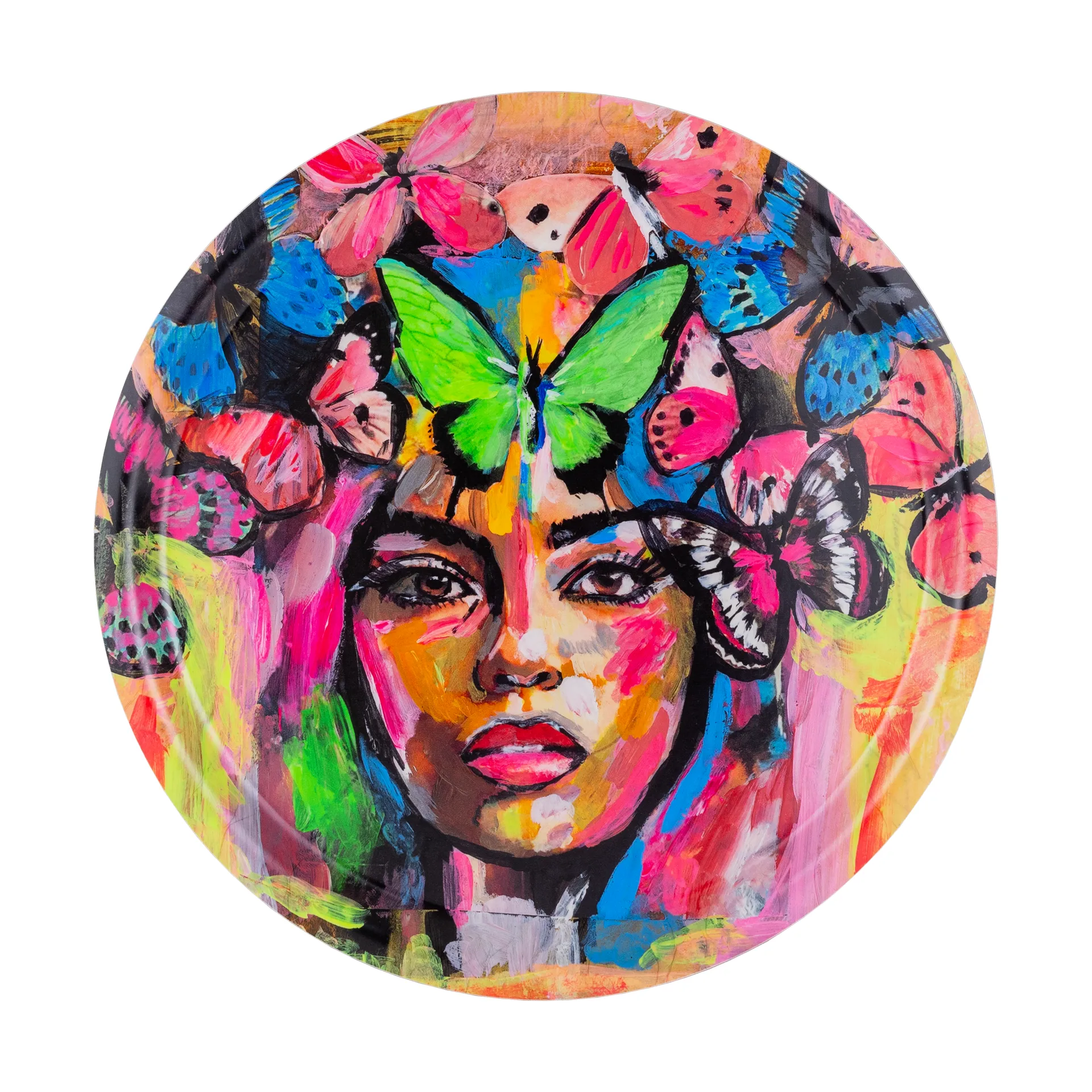 Coming back to life 托盘 Ø31 cm, 彩色 Carolina Gynning