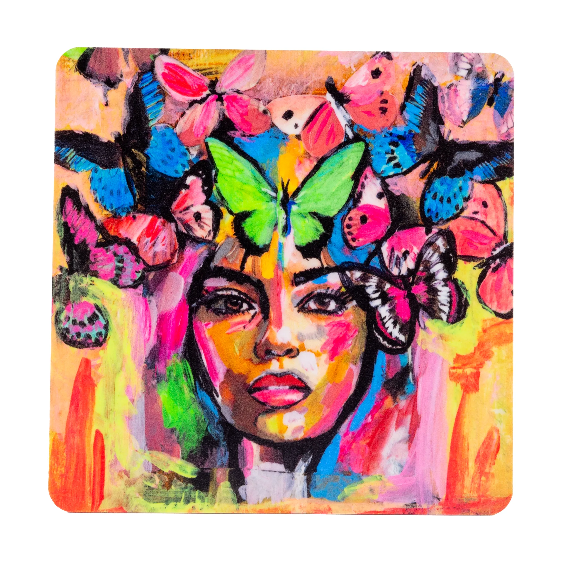 Coming back to life 杯垫 9x9 cm, 彩色 Carolina Gynning