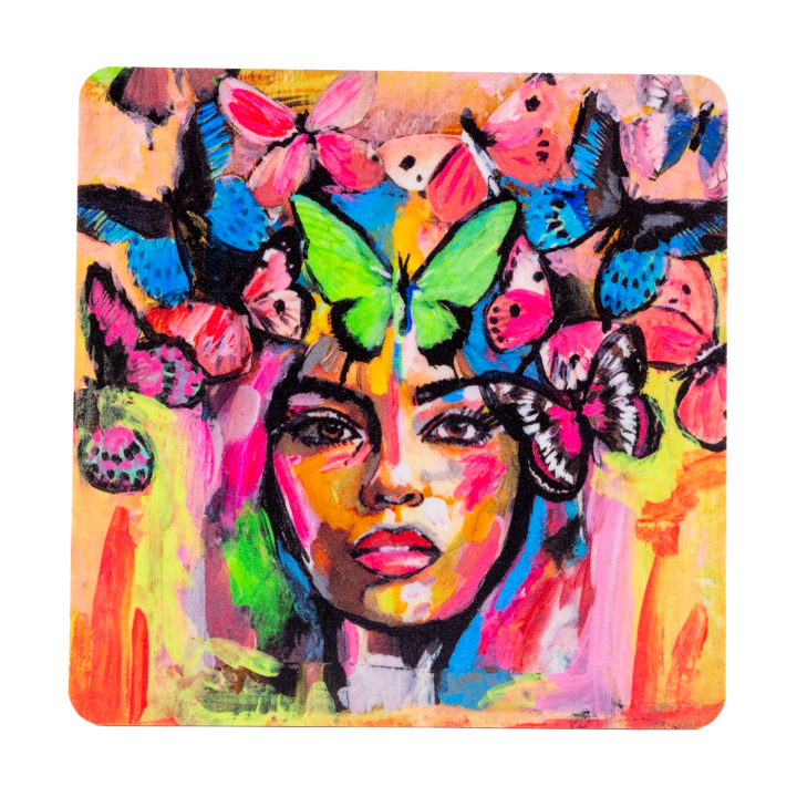 Coming back to life 杯垫 9x9 cm - 彩色 - Carolina Gynning