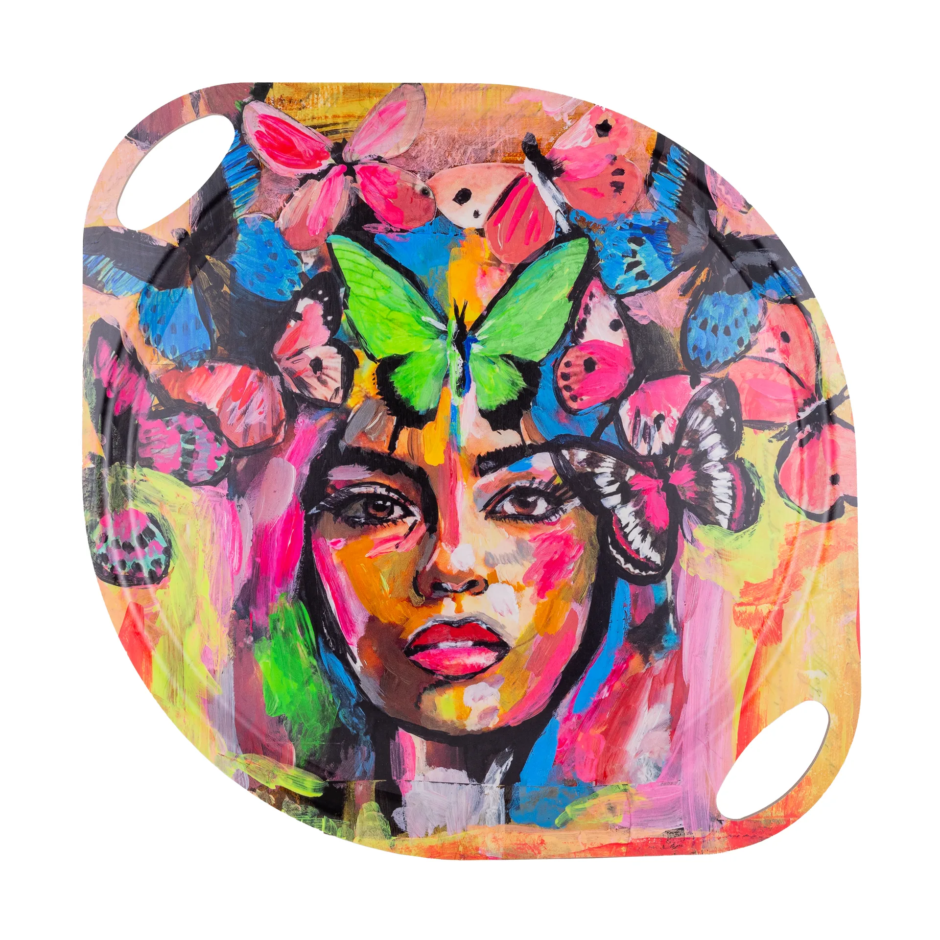 Coming back to life 托盘 with handles 38x47 cm, 彩色 Carolina Gynning