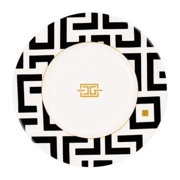 DECO 盘 Ø22.5cm - 白色_黑色 - Carolina Gynning