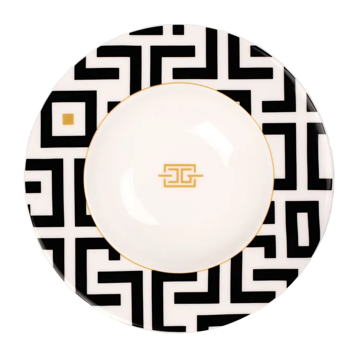 DECO 深盘 Ø24.5cm - 白色_黑色 - Carolina Gynning