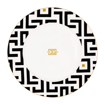 DECO 盘 Ø29cm - 白色_黑色 - Carolina Gynning