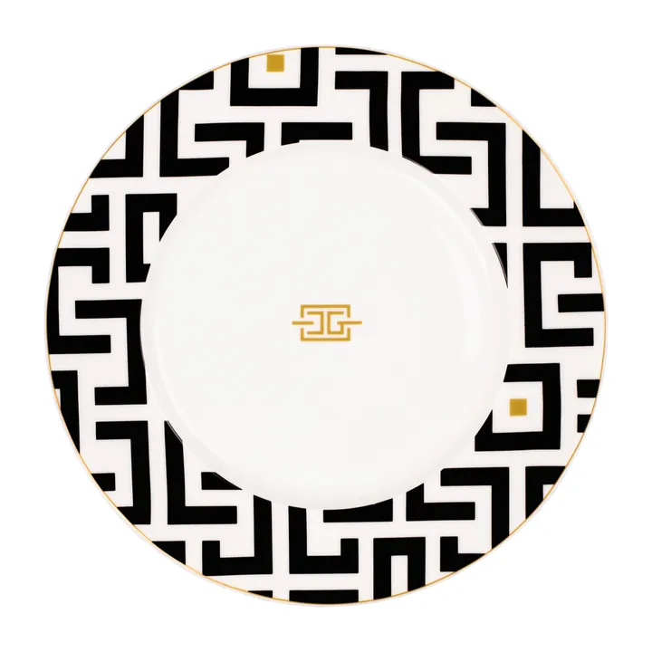 DECO 盘 Ø29cm - 白色_黑色 - Carolina Gynning