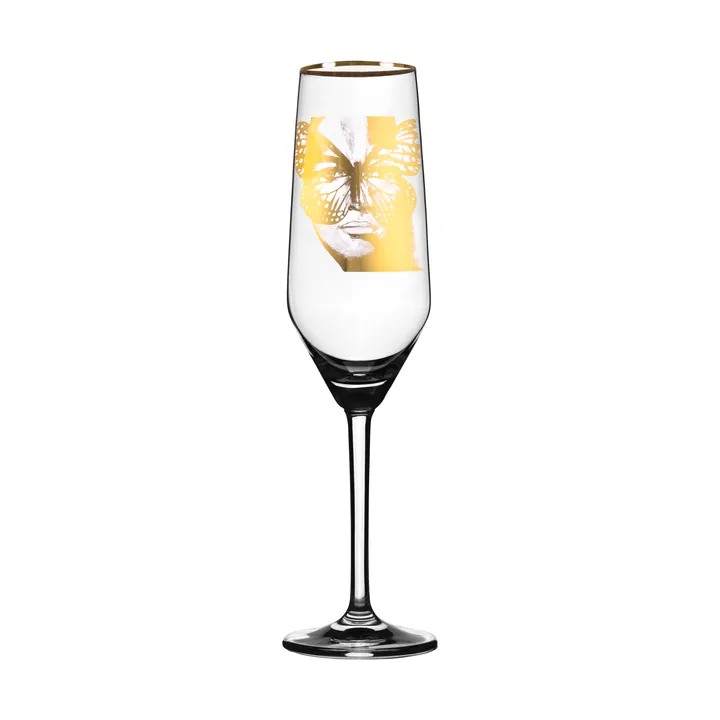 Golden Butterfly 香槟杯 300ml - 金色 - Carolina Gynning
