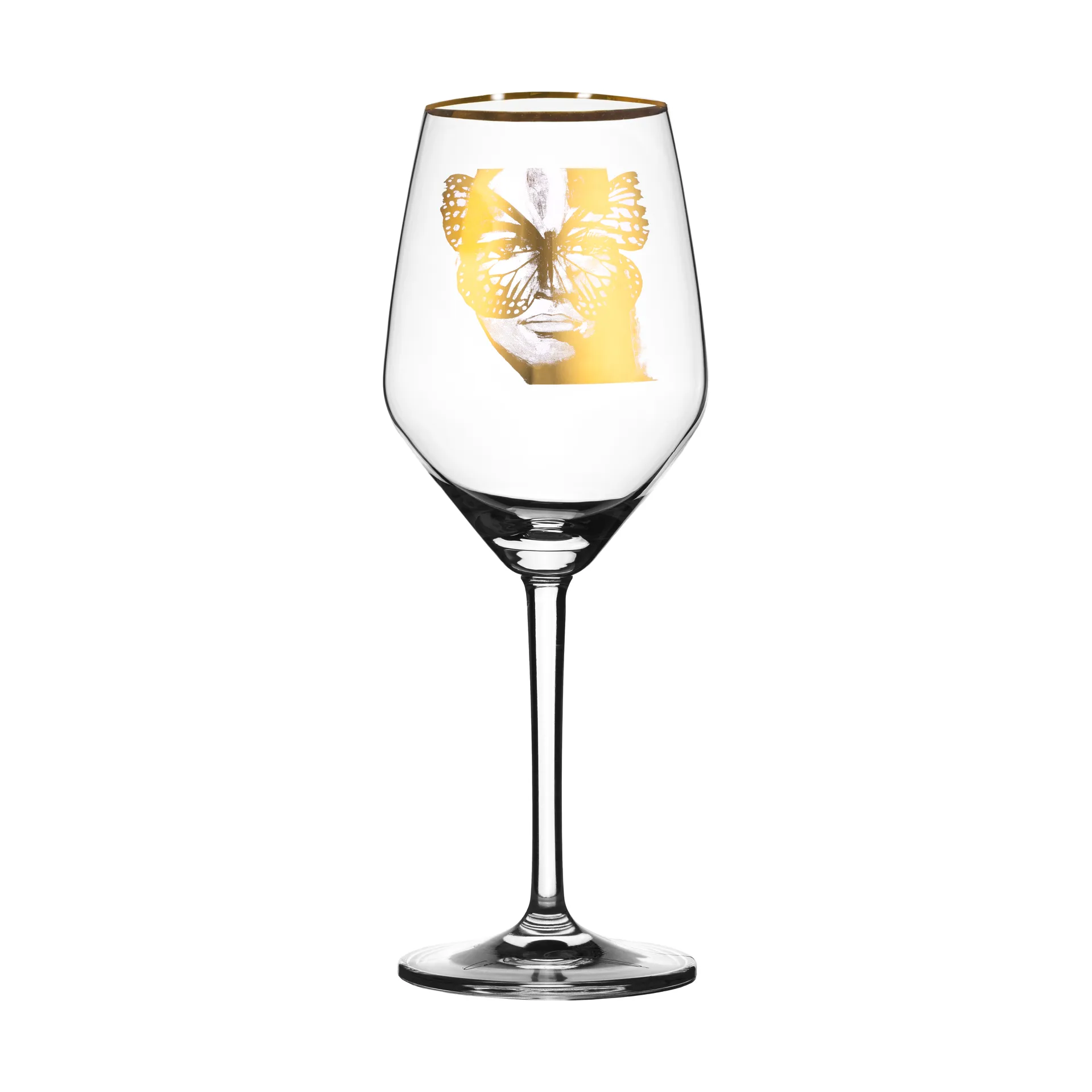 Golden Butterfly 桃红葡萄酒杯 400ml, 金色 Carolina Gynning