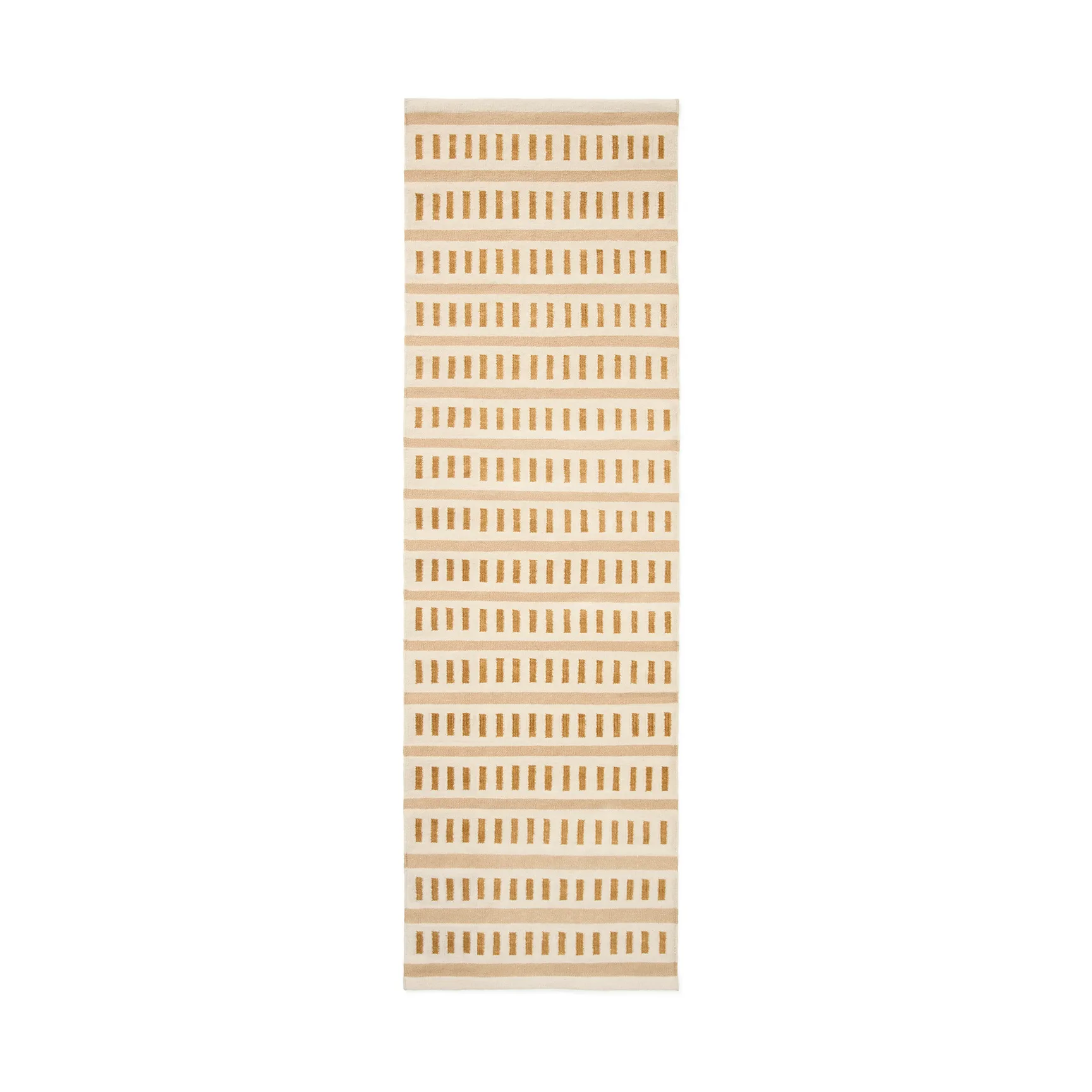 拉达克羊毛地毯, 米白-米色-玛萨拉黄_80x250cm Chhatwal & Jonsson