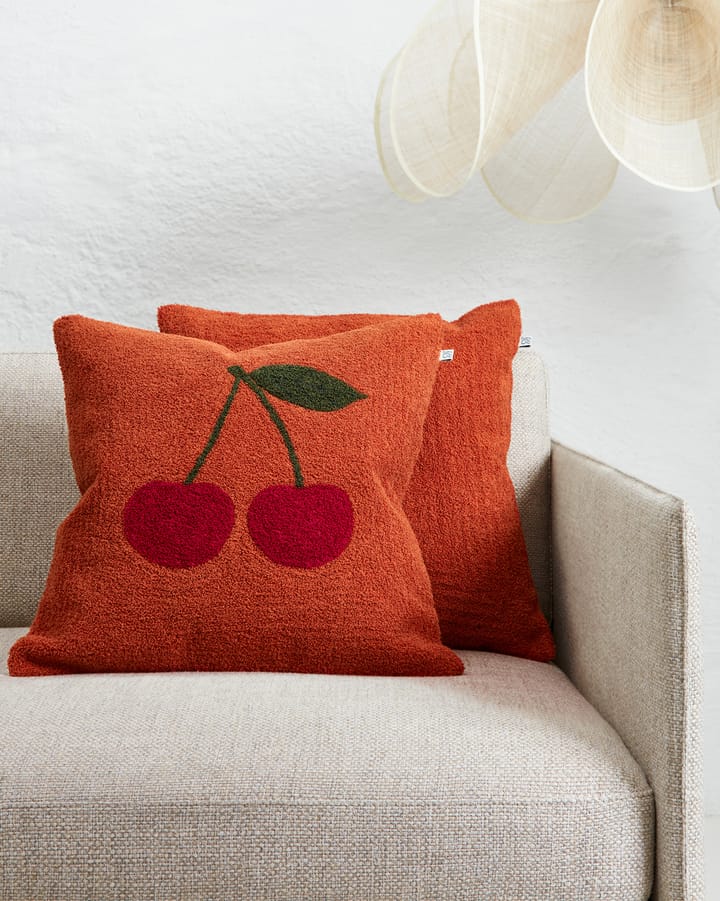 Cherry 靠枕套 50x50 cm, Apricot 橙色-红色-绿色 Chhatwal & Jonsson