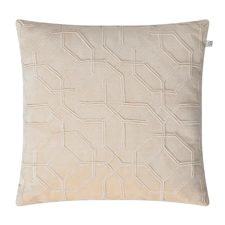 Chhatwal & Jonsson Nandi系列50×50cm几何纹抱枕套 - 米色 - Chhatwal & Jonsson