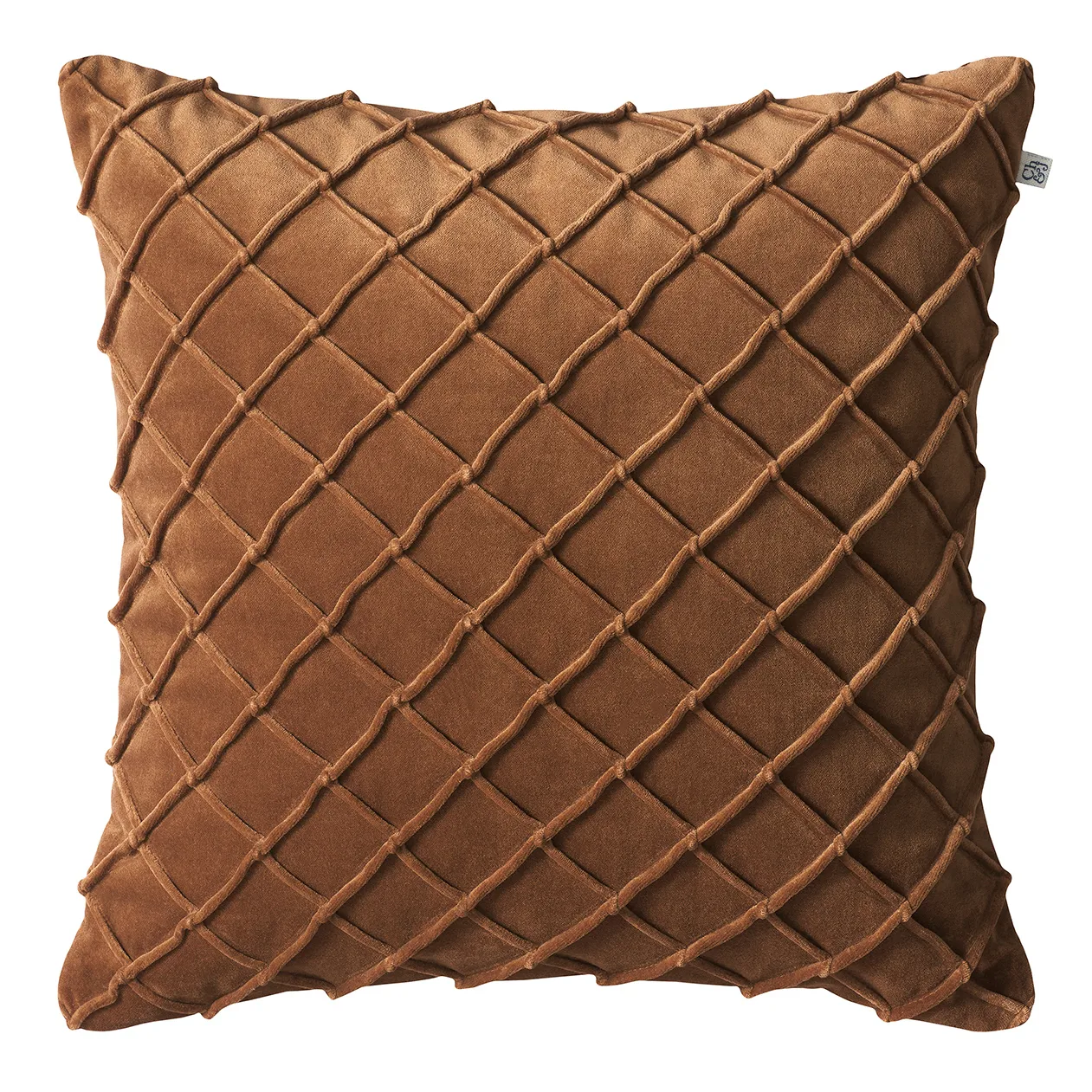 Deva系列 50×50cm棉绒抱枕套, cognac Chhatwal & Jonsson