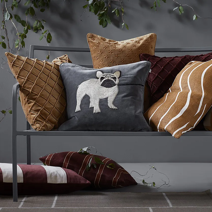 Deva 靠枕套 50x50 cm, Masala 黄色 Chhatwal & Jonsson