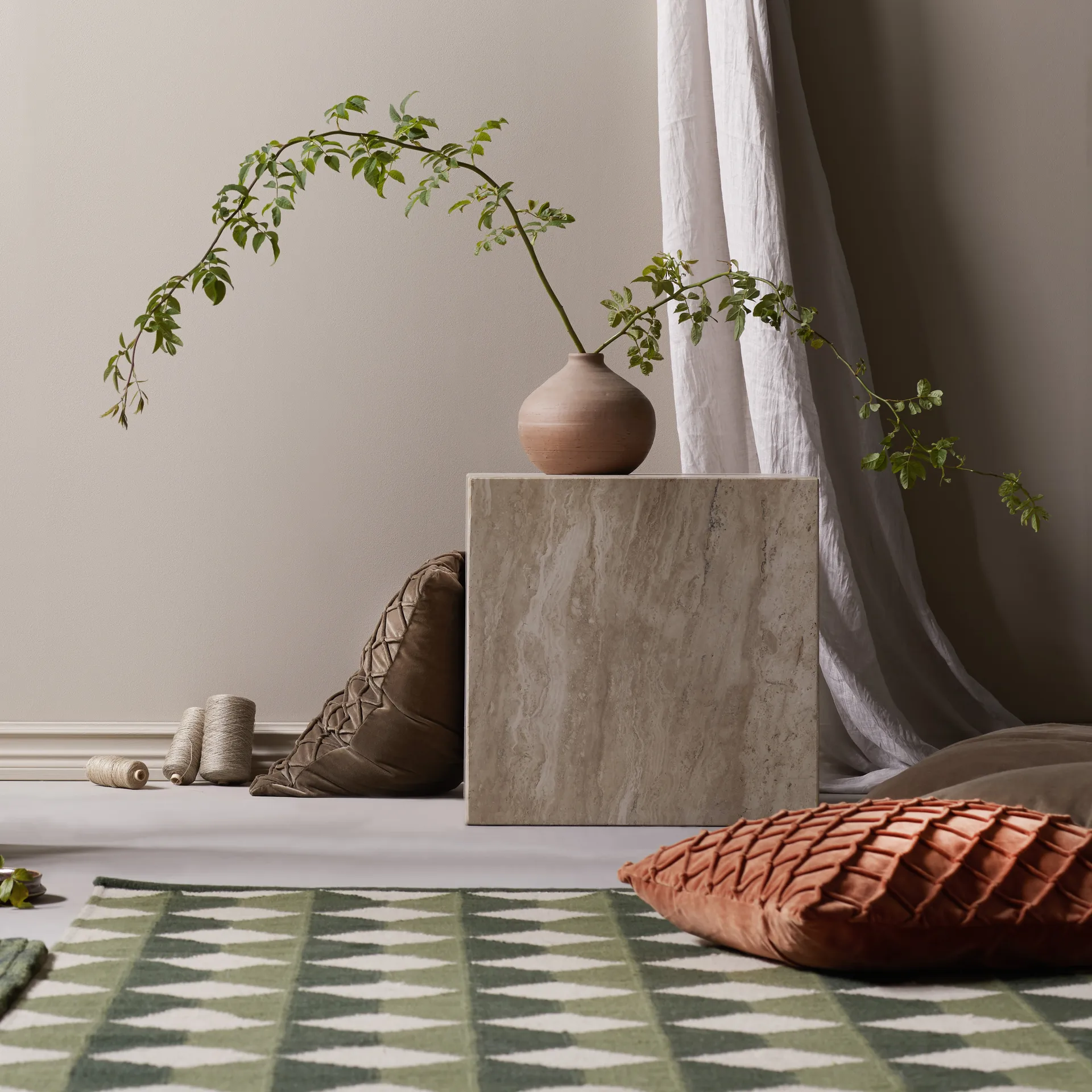 Deva 靠枕套 50x50 cm, Rust Chhatwal & Jonsson