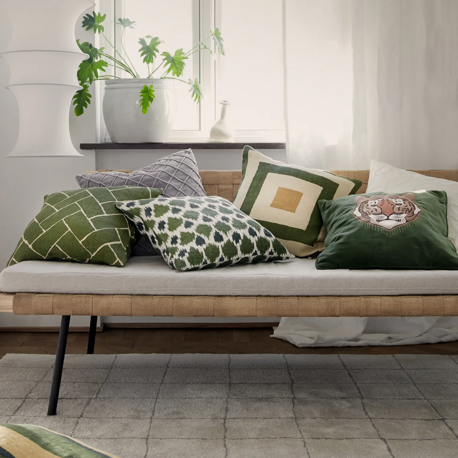 Deva 靠枕套 50x50 cm, 银色 灰色 Chhatwal & Jonsson