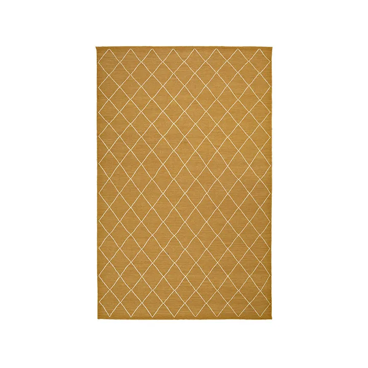 Diamond 菱形图案北欧风格地毯 - Masala yellow/米白色_184x280cm - Chhatwal & Jonsson