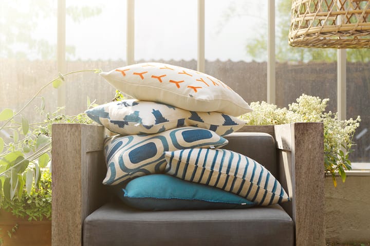 Ikat Agra 枕头套 50x50 cm, Heaven 蓝色-palace 蓝色 Chhatwal & Jonsson