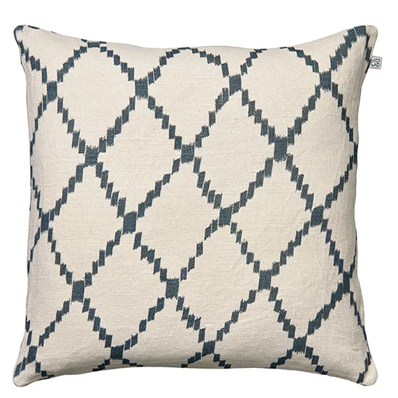 Ikat Kerela 抱枕套 50x50cm, 白色-蓝色 Chhatwal & Jonsson