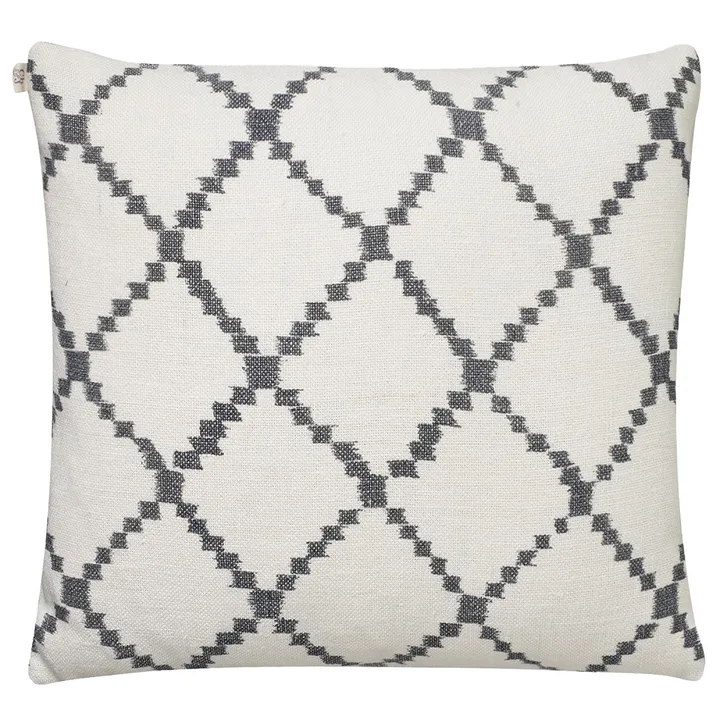 Ikat Kerela 抱枕套 50x50cm - 白色-灰色 - Chhatwal & Jonsson