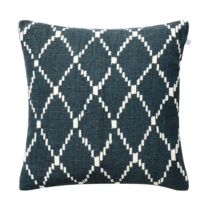 Ikat Kerela 抱枕套 50x50cm - 蓝白 - Chhatwal & Jonsson