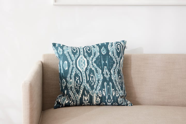 Ikat Madras 靠枕套 50x50 cm, Palace 蓝色-heaven 蓝色 Chhatwal & Jonsson