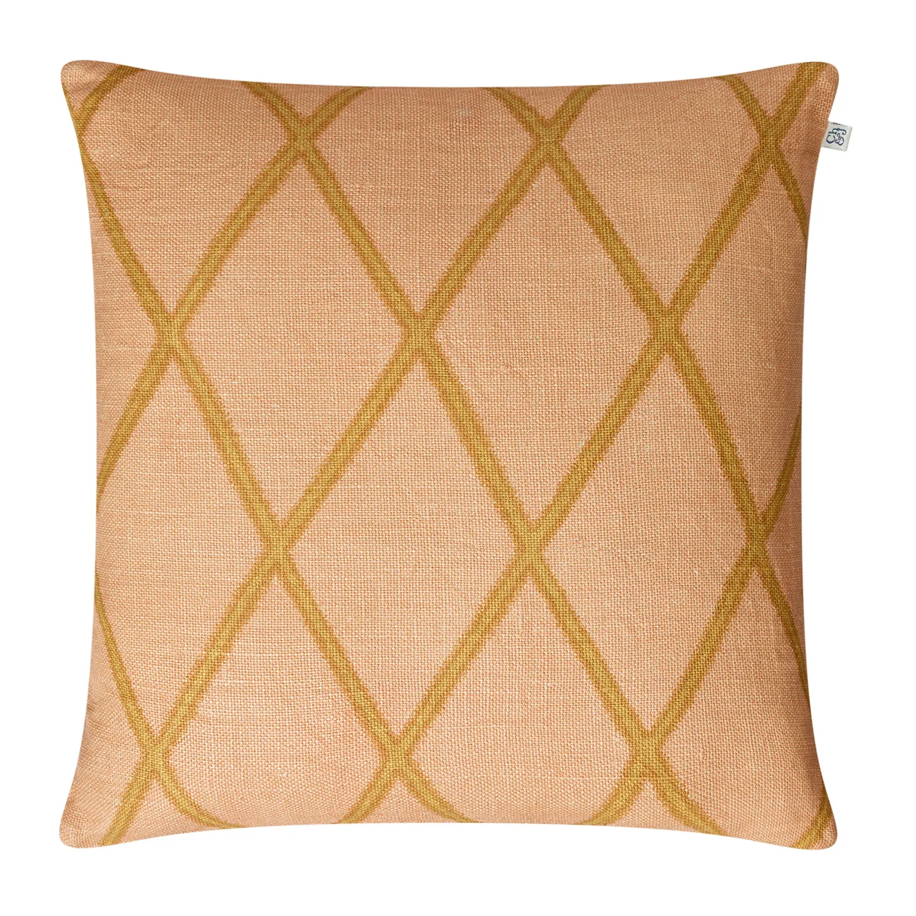 Ikat Orissa 抱枕套 50x50cm, 玫瑰红_辣黄色 Chhatwal & Jonsson