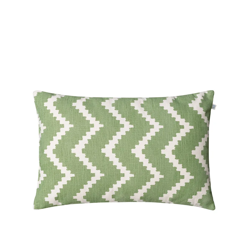 Ikat Sema靠垫, 鼠尾草绿_米白色_40cm Chhatwal & Jonsson