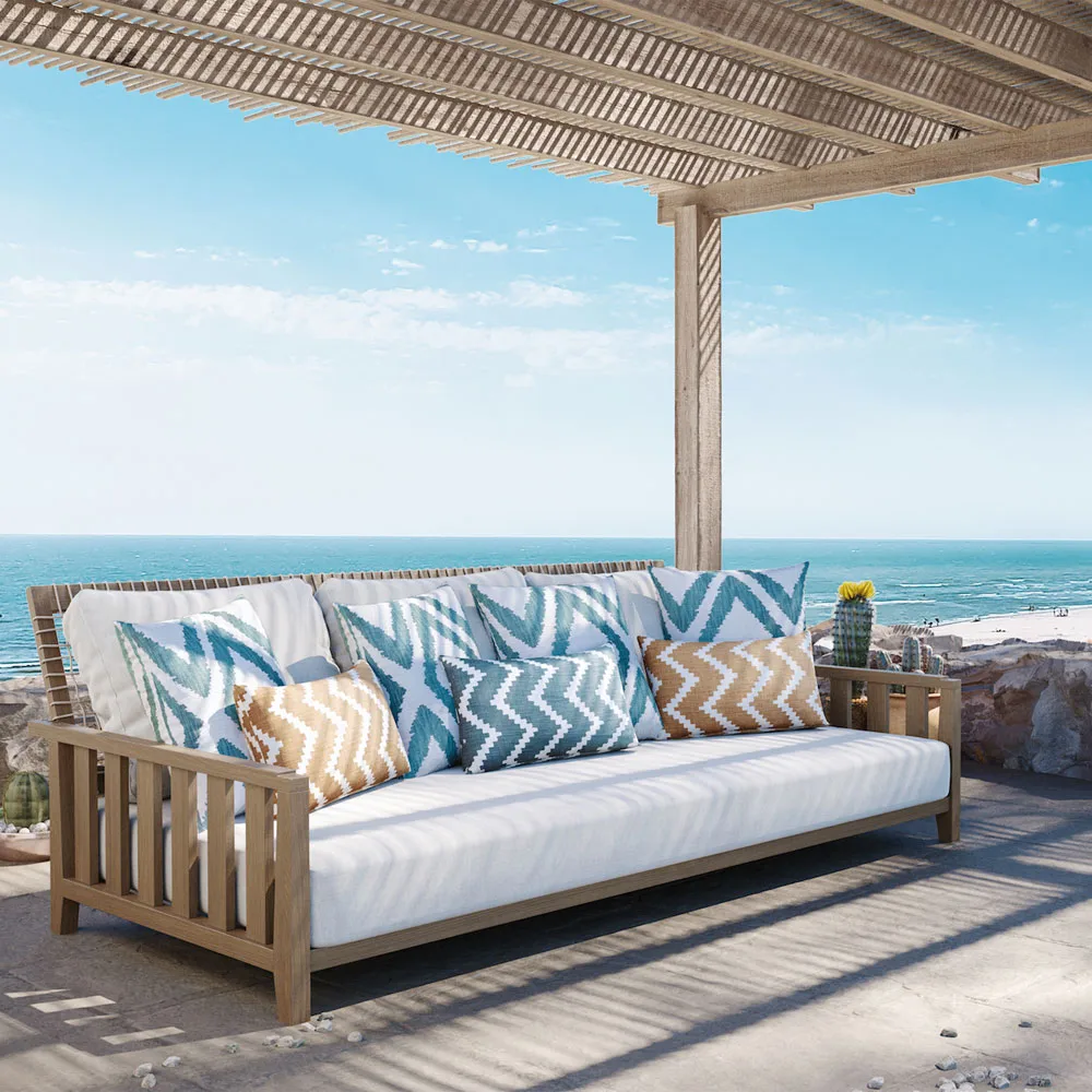 Ikat Sema 靠枕|靠垫, 灰色/off 白色. 40 cm Chhatwal & Jonsson