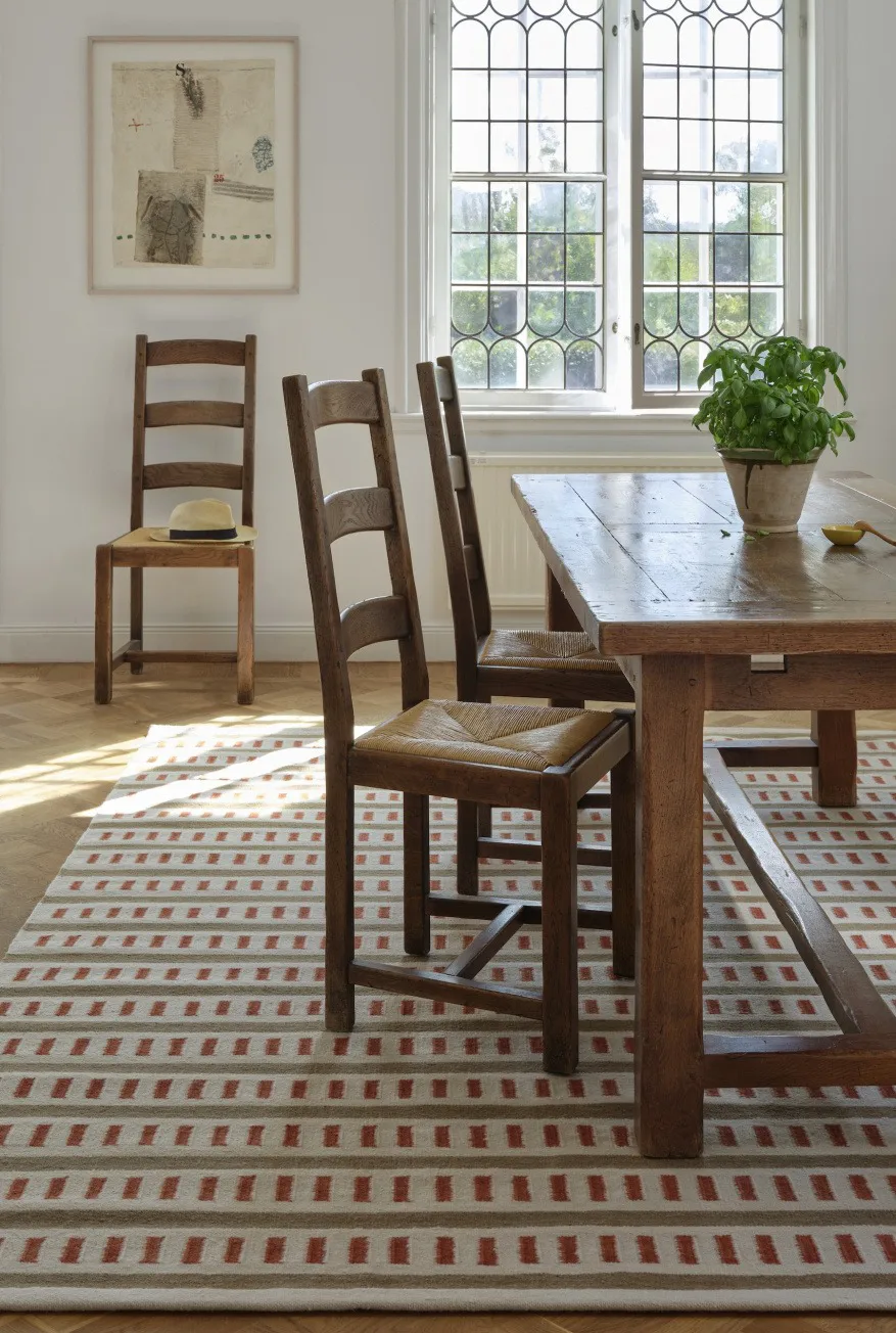 Ladakh 羊毛地毯, 米白色-米色-锈红色, 180x270 cm Chhatwal & Jonsson